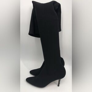 Oscar de la Renta Black Over the Knee Boots